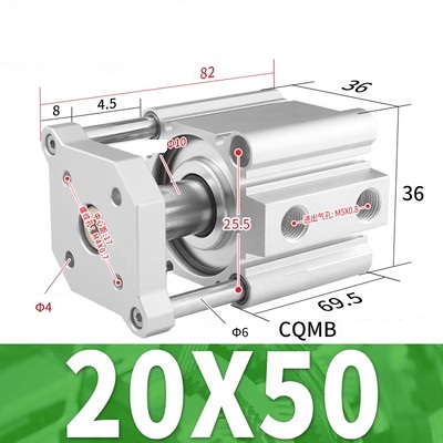 Xi lanh SMC CQMB20-5/10/15/20/25/30/35/40/45/50