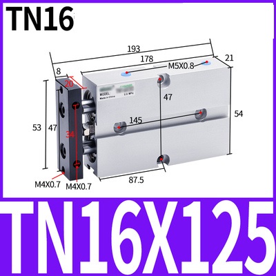 Xi lanh khí nén TN16x10/20/25/30/35/40/50/60/70/75/100S Chính hãng