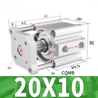 Xi lanh SMC CQMB20-5/10/15/20/25/30/35/40/45/50