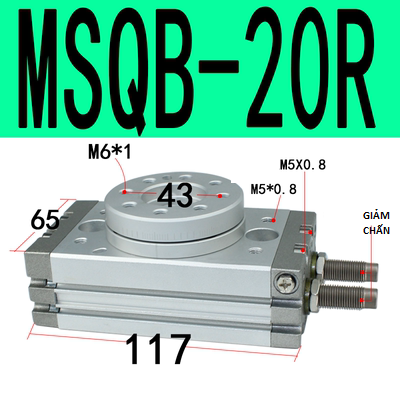 Xi lanh quay MSQB series