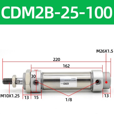 Xi lanh khí SMC CDM2B25 Series