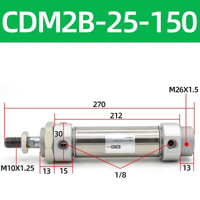 Xi lanh khí SMC CDM2B25 Series