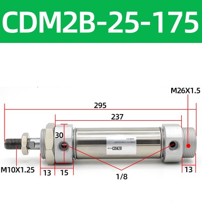Xi lanh khí SMC CDM2B25 Series