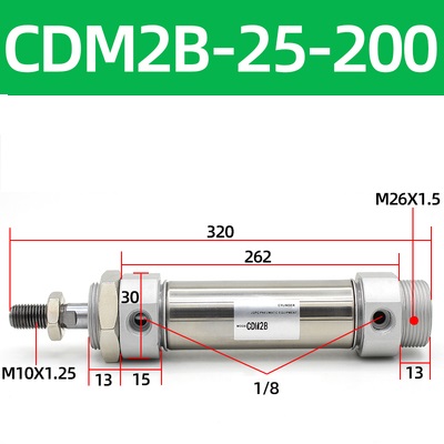 Xi lanh khí SMC CDM2B25 Series