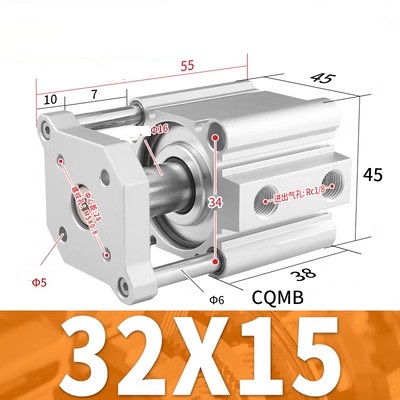 Xi lanh SMC CQMB32-5/10/15/20/25/30/35/40/45/50/75/100