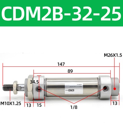 Xi lanh khí SMC CDM2B32 Series