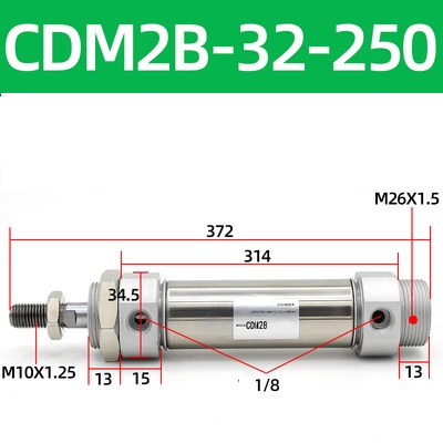 Xi lanh khí SMC CDM2B32 Series