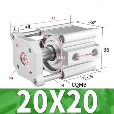 Xi lanh SMC CQMB20-5/10/15/20/25/30/35/40/45/50