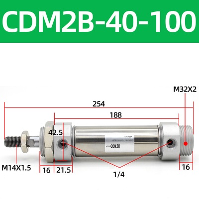 Xi lanh khí SMC CDM2B40 Series