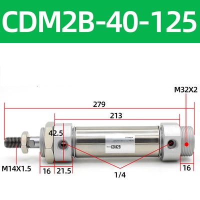 Xi lanh khí SMC CDM2B40 Series