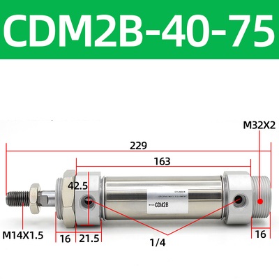 Xi lanh khí SMC CDM2B40 Series