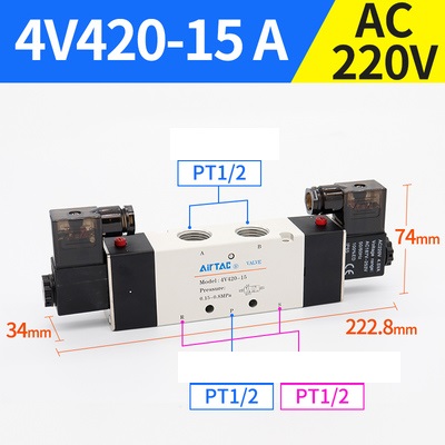 van điện từ 4V410-15 / 4V420-15 / 4V430C-15 Airtac  Chính hãng