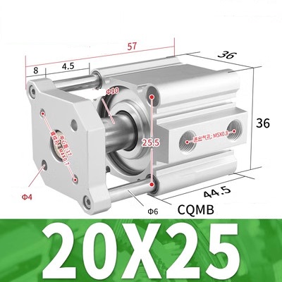 Xi lanh SMC CQMB20-5/10/15/20/25/30/35/40/45/50