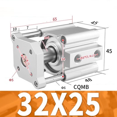 Xi lanh SMC CQMB32-5/10/15/20/25/30/35/40/45/50/75/100