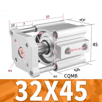 Xi lanh SMC CQMB32-5/10/15/20/25/30/35/40/45/50/75/100