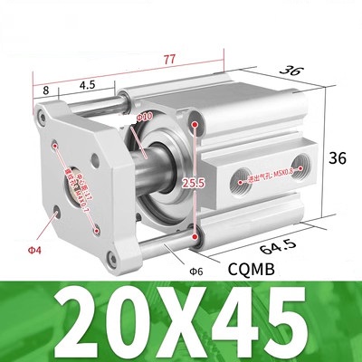 Xi lanh SMC CQMB20-5/10/15/20/25/30/35/40/45/50