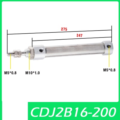 Xi lanh CDJ2B16-5/10/15/20/25/30/35/40/45/50/60/75/100/125/150/175/200ZB
