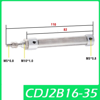 Xi lanh CDJ2B16-5/10/15/20/25/30/35/40/45/50/60/75/100/125/150/175/200ZB