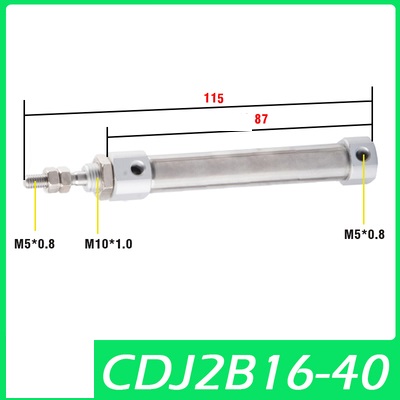 Xi lanh CDJ2B16-5/10/15/20/25/30/35/40/45/50/60/75/100/125/150/175/200ZB