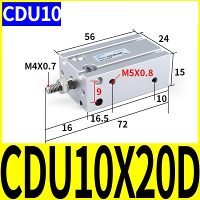 Xi lanh CDU10-5/10/15/20/25/30/35/40/45/50D