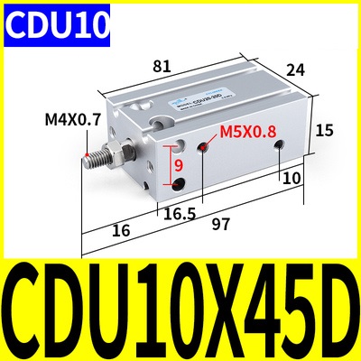 Xi lanh CDU10-5/10/15/20/25/30/35/40/45/50D