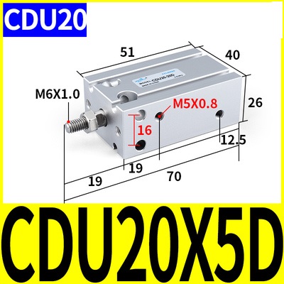 Xi lanh CDU20-5/10/15/20/25/30/35/40/45/50D