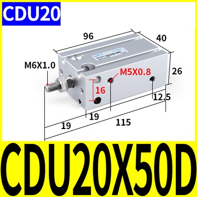 Xi lanh CDU20-5/10/15/20/25/30/35/40/45/50D