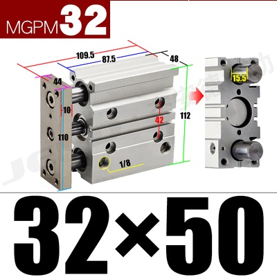 Xi lanh MGPM32-10/20/30/40/50/60/75/100/150Z/175/200/250Z