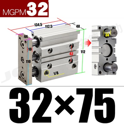 Xi lanh MGPM32-10/20/30/40/50/60/75/100/150Z/175/200/250Z