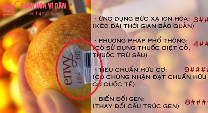 mã số hoa quả nhập khẩu