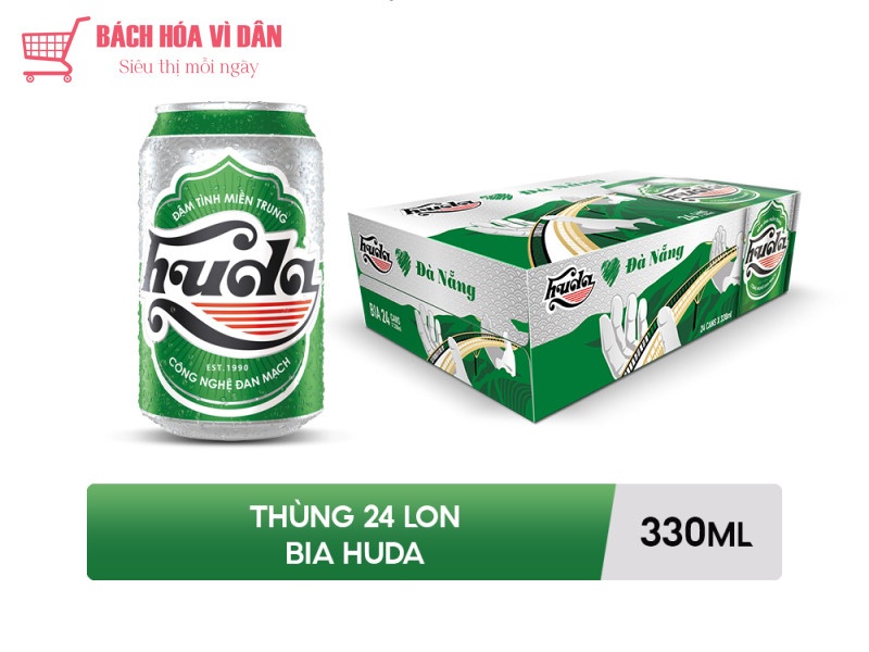 Quy cách đóng gói bia Huda Carlsberg Beer