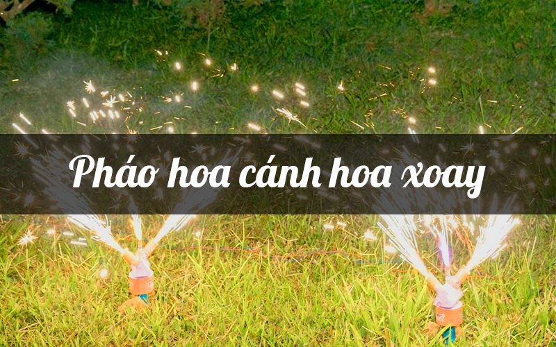 Hiệu ứng pháo hoa cánh hoa xoay