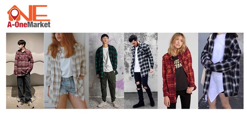 Áo Flannel kết hợp với quần