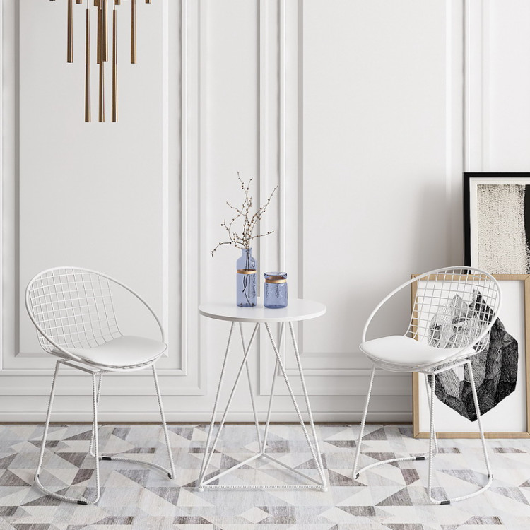 Bàn ghế cà phê lưới sắt BGLS n6