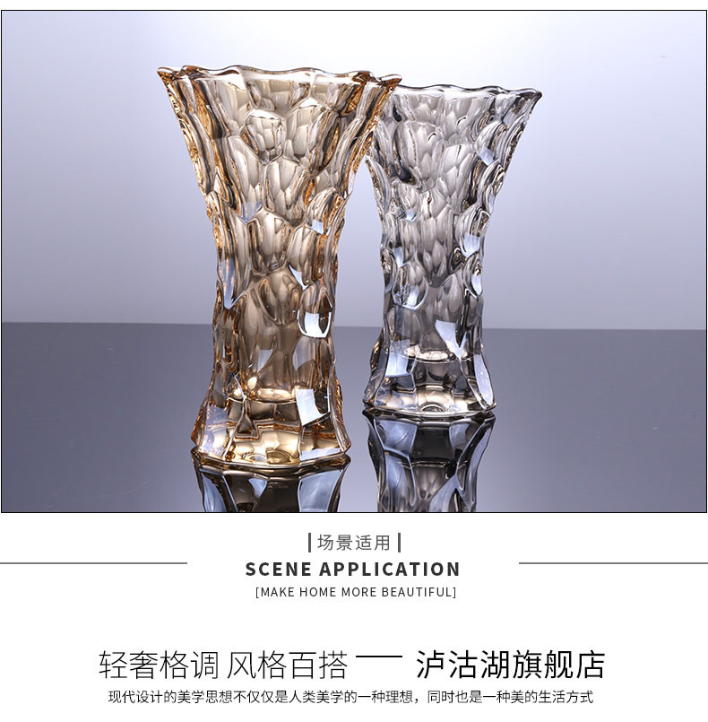 Bình hoa thủy tinh miệng loe BML n14