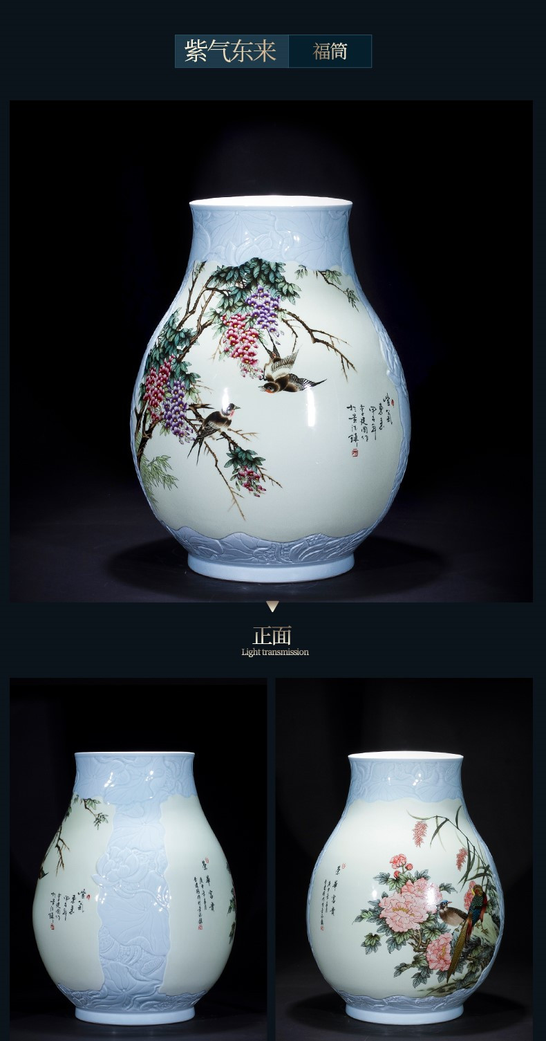 Bình sứ phong cách Trung Hoa BSTH n21