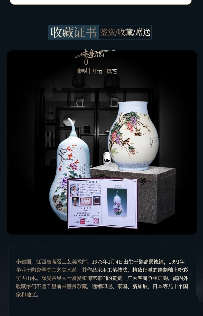 Bình sứ phong cách Trung Hoa BSTH n5