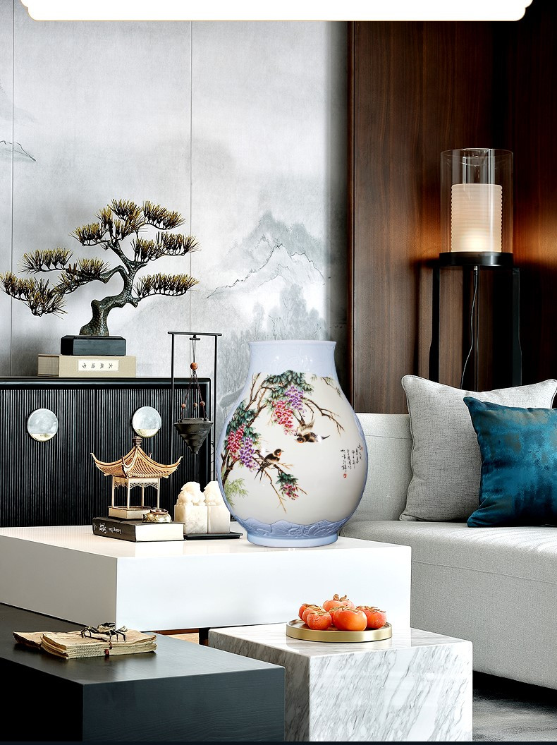 Bình sứ phong cách Trung Hoa BSTH n9