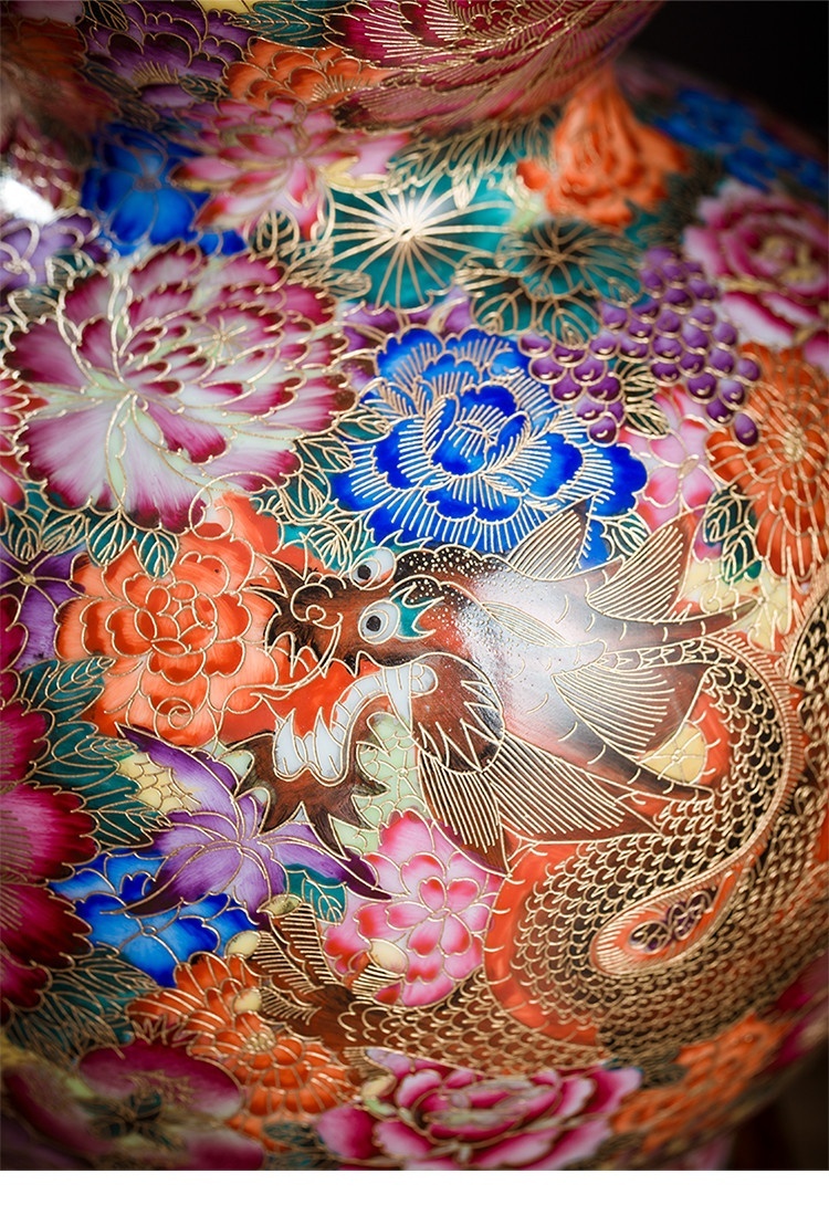 Bình sứ rồng phượng BSRP n10