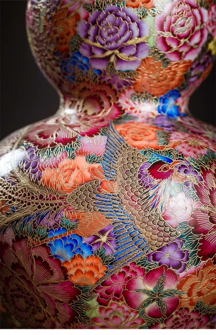 Bình sứ rồng phượng BSRP n12