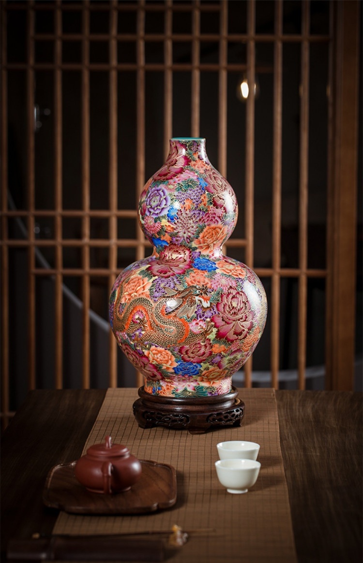 Bình sứ rồng phượng BSRP n17