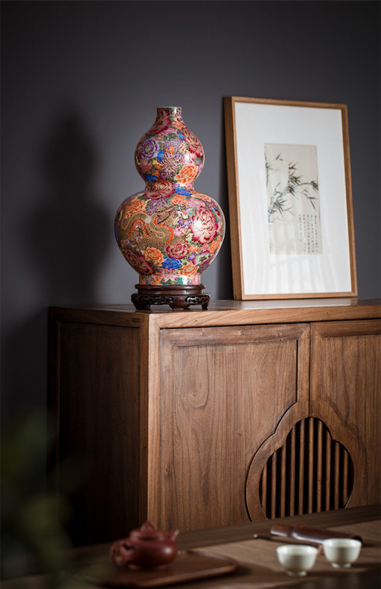 Bình sứ rồng phượng BSRP n18