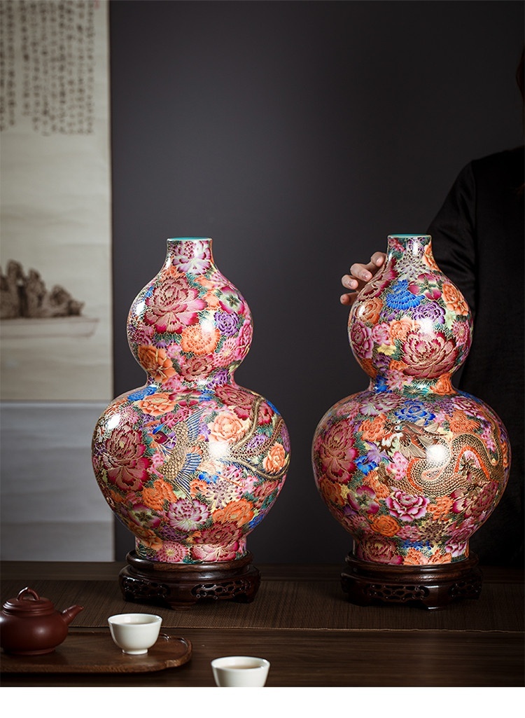 Bình sứ rồng phượng BSRP n19