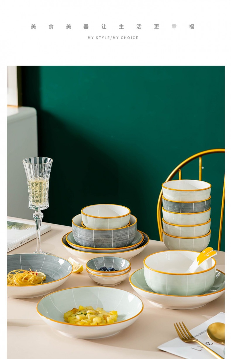 Bộ bát đĩa sứ Indochine BDI n9