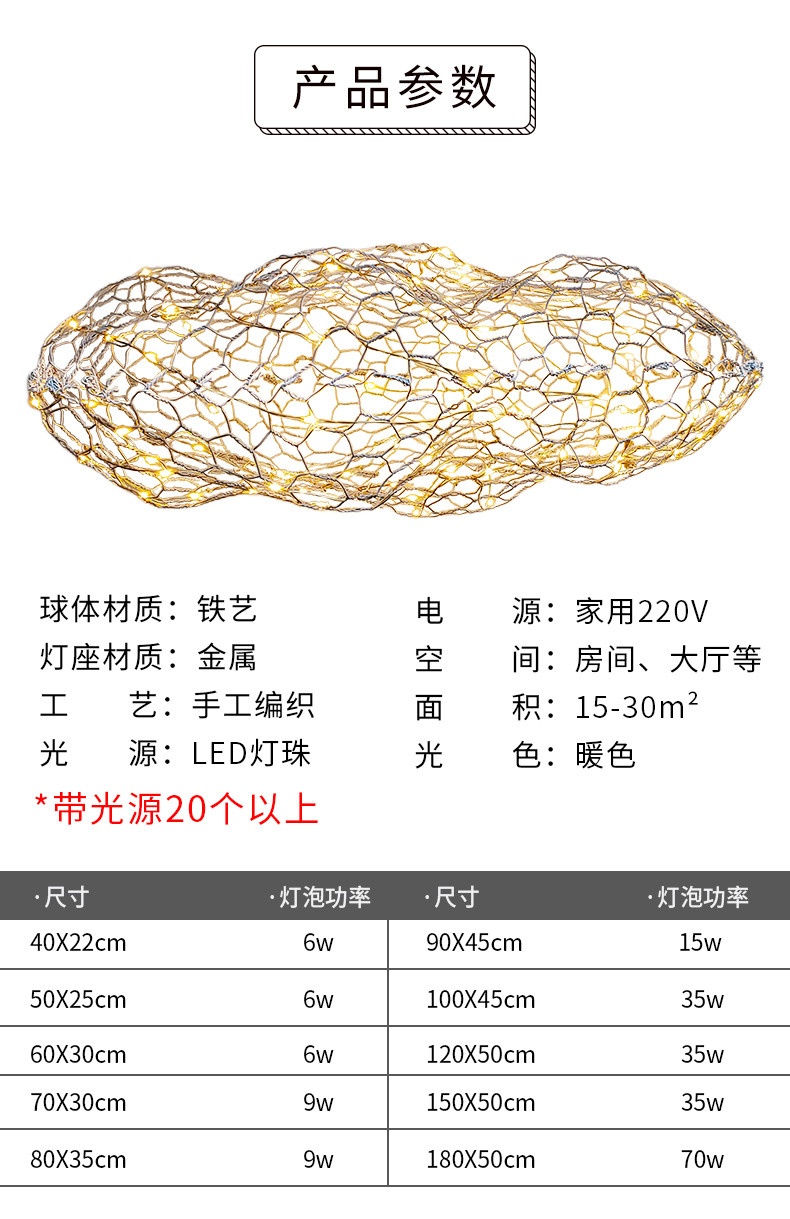 Đèn led đám mây DLDM n17