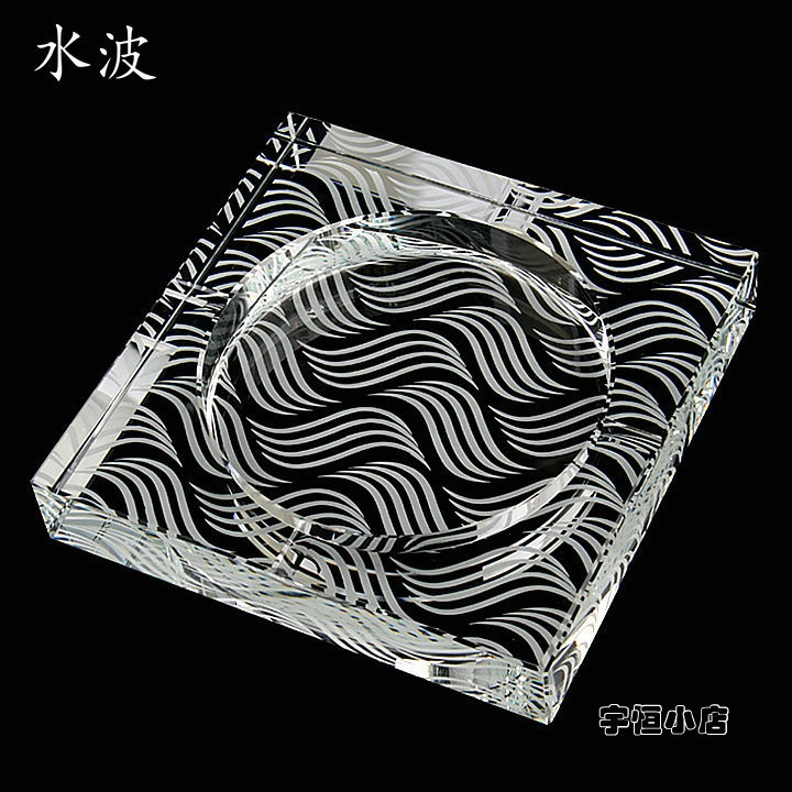 Gạt tàn pha lê hình vuông GTVP n4