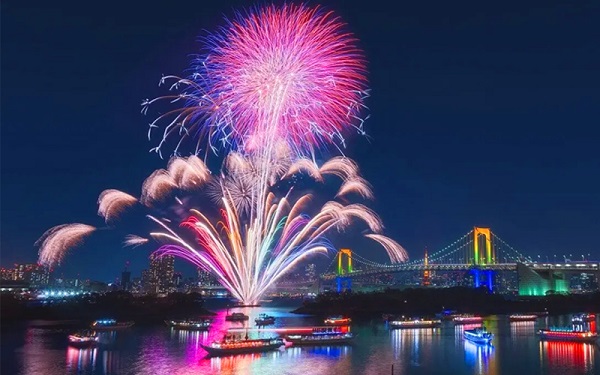 Pháo hoa bên bờ sông Hàn