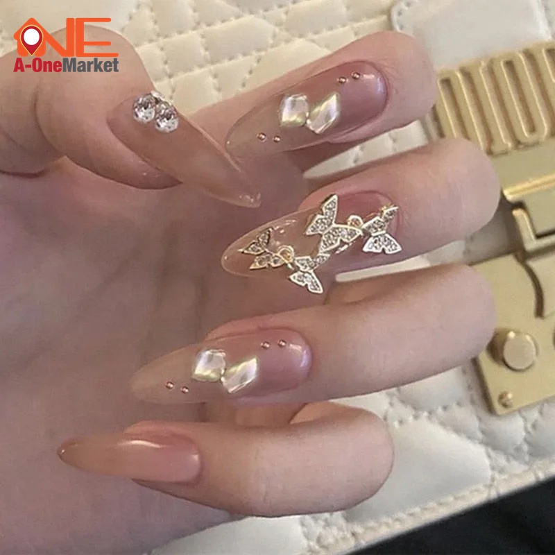 Sơn thạch nail hoạ tiết bướm