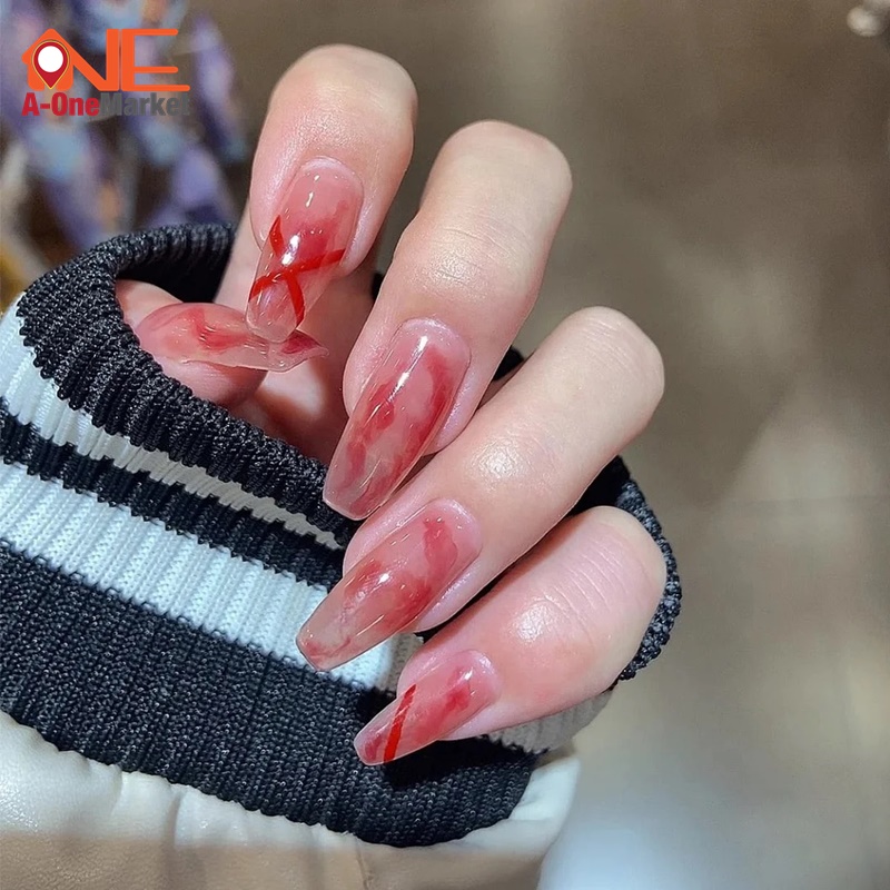Sơn thạch nail hoạ tiết vân đá