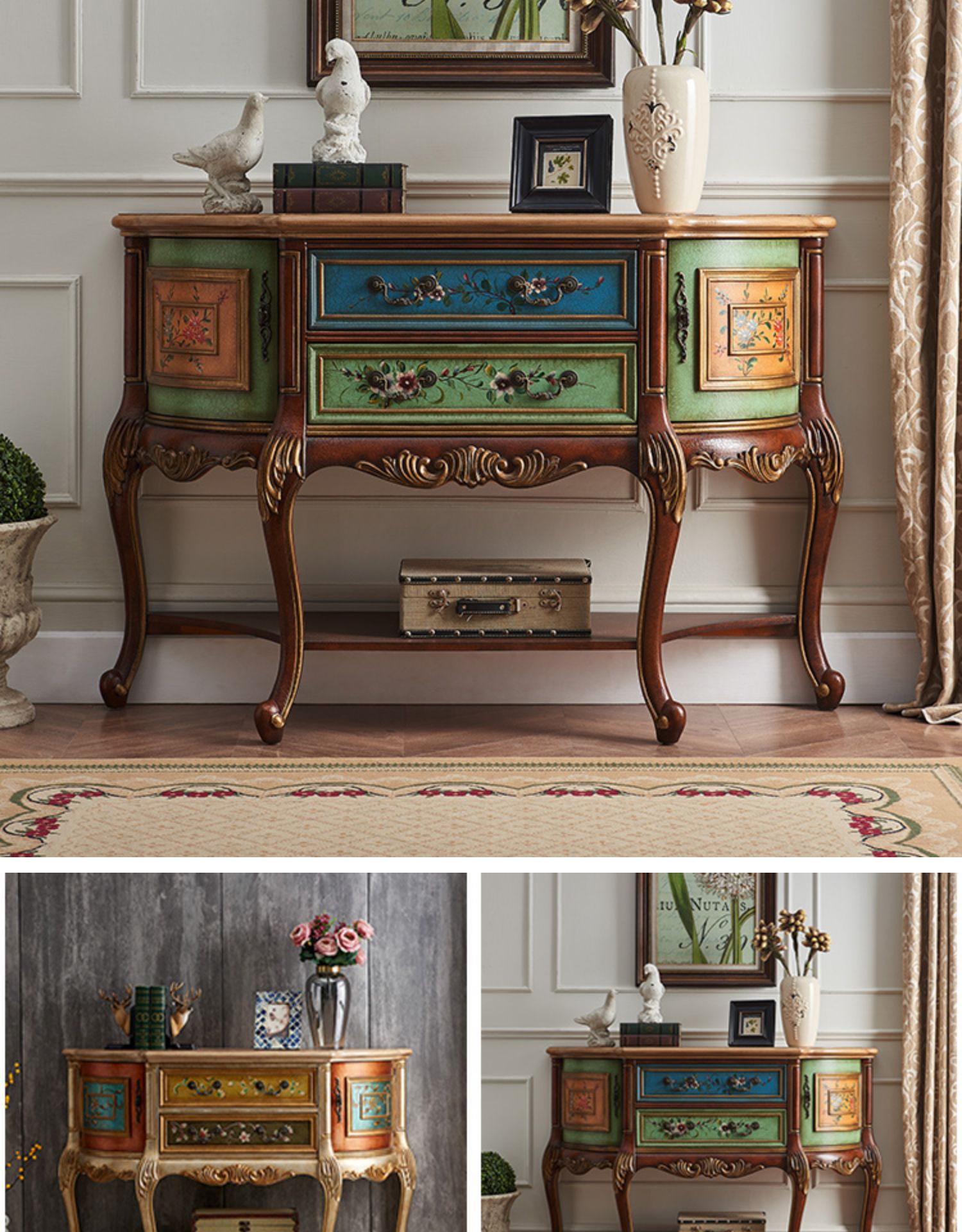 Tủ trưng bày hình bán nguyệt kiểu Pháp TTBN n18